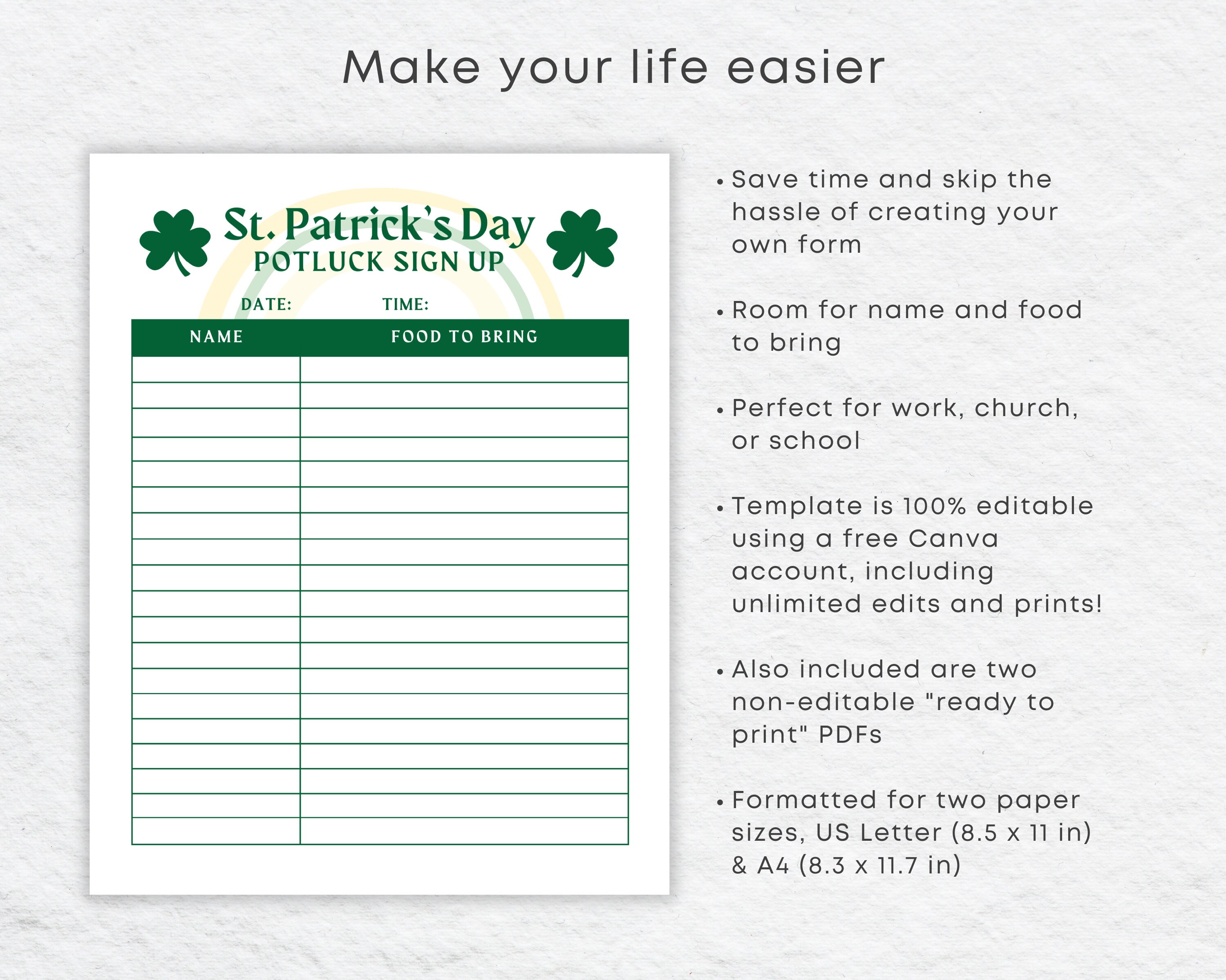 recipes for st pattys day potluck