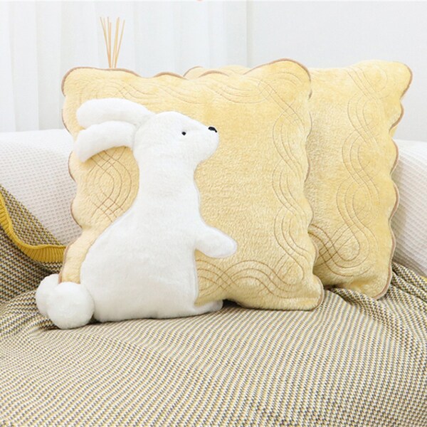 Rabbit Pillow Etsy