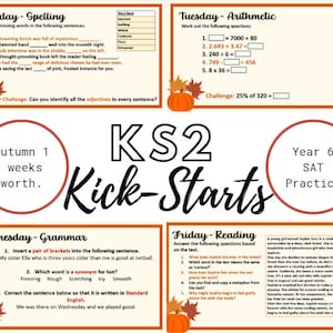 KS2 Kickstarts - Year 6 SAT Practice - Autumn 1