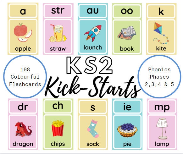 Phonics Flashcards - Etsy