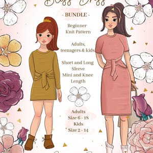 PDF Sewing Pattern - Missy Rose Bliss Dress - Bundle Pdf Sewing Pattern