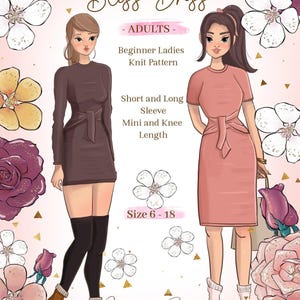 PDF Sewing Pattern - Missy Rose Bliss Dress - Womens Pdf Sewing Pattern