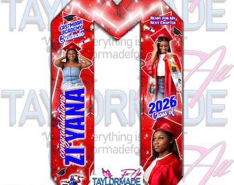 Personalisierte Abschluss Stola, Abschluss Stola; Benutzerdefinierte Abschluss-Stola-Abschluss-Schärpe; Abschluss Geschenke Senior Nacht Geschenke