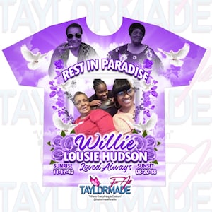 Custom/Personalized 3D Memorial/RIP In Loving Memory, Remembrance Shirt, All Over Front Print, RIP Shirt, Remembrance Gift, Grief, Mourning,