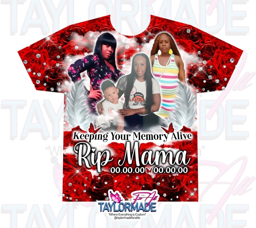 Custom/Personalized Girls, Kids 3D Memorial/RIP In Loving Memory, Remembrance Shirt, All Over Front Print, RIP Shirt, Grief, Mourning,