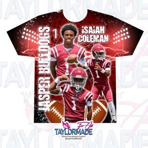 Benutzerdefinierte / personalisierte 3D Sport Fußball / Schul Sublimation All Over Print Shirts, Front Design, Bild / Gesicht Shirt