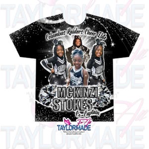 Custom/Personalized 3D Sports/Dance/Cheer/Basketball/Football/Baseball/Soccer/Band/School Sublimation Over Print Shirts, Front Design
