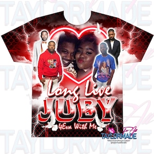 Custom/Personalized Red & Black 3D Memorial/RIP In Loving Memory, Remembrance Shirt, All Over Front Print, RIP Shirt, Grief, Mourning,
