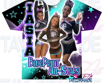 Custom/Personalized 3D Sports/Dance/School Sublimation Over Print Shirts, Front Design, Picture shirt