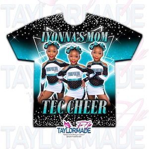 Custom/Personalized 3D Sports/Dance/Cheer/Basketball/Football/Baseball/Soccer/Band/School Sublimation Over Print Shirts, Front Design