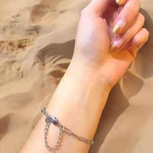 Tarnish proof / Safety-Chain Bracelet SAINT-TROPEZ Stainless Steel image 3