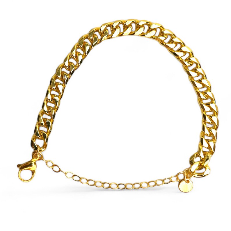 Tarnish proof / Safety-Chain Bracelet SAINT-TROPEZ Gold image 2