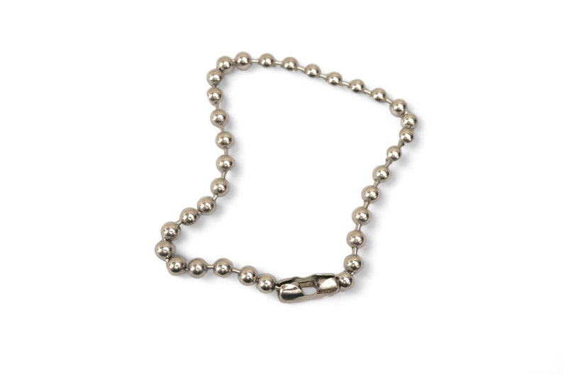 Stainless steel oversized giant ball chain bauble choker WORCESTER image 1