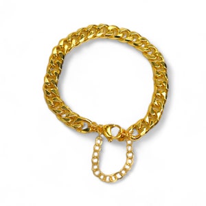 Tarnish proof / Safety-Chain Bracelet SAINT-TROPEZ Gold image 1