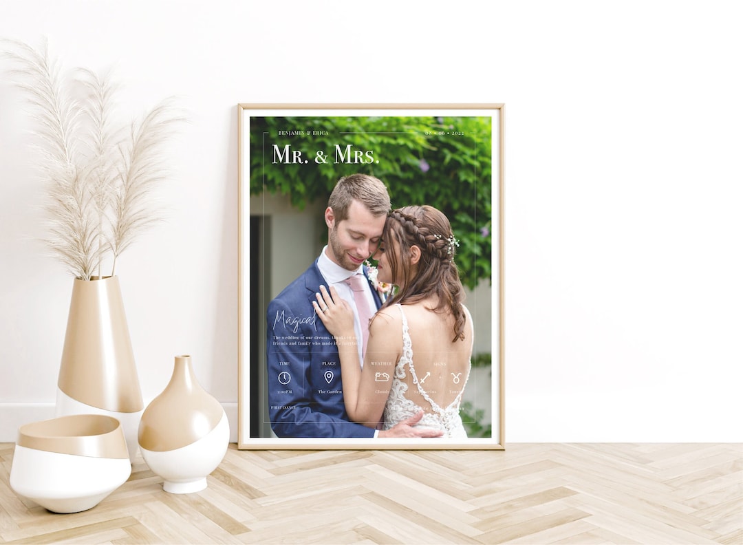 Wedding Custom Photo Print | Digital File | Personalized and ...