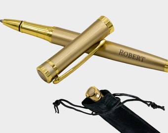 Personalisierte Gold Metall Stift | Luxus Schreibkugelschreiber mit Gravur