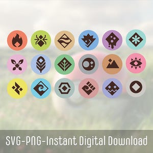 Poke SNAP Type SVG Bundle | Poke Type Party Files | Poke Type Laser Cut Files | Video Game Type Birthday | Instant Download