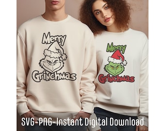 The Grinch Who Stole h Inspired SVG Bundle | Grinch Shirt SVG | Grinch Cricut SVG File | Grinch Hoodie png | Instant Download