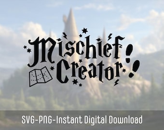 Zauberer Schule Unfug Schöpfer SVG | Unfug-Manager SVG