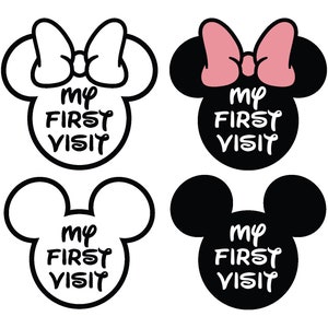 Disneyland First Visit SVG Bundle | Disneyland Shirt SVG | Disneyland Cricut SVG File | Mickey and Minnie Mouse SVG | Natychmiastowe pobranie