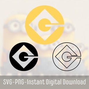 Minions Gru Logo SVG | Minions SVG | Minions PNG | Minions The Rise of Gru png