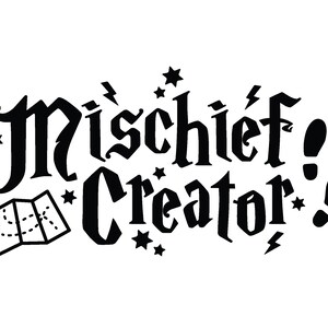 Criador de travessuras da Wizard School SVG | Gerente de travessuras SVG