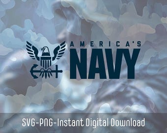 US Navy Inspired svg logo| United States Military SVG | Military png logos | Army | Navy | Marines | Air Force | Instant Download