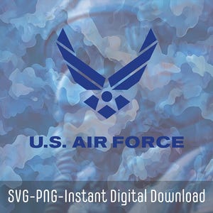 US Air Force Inspired svg logo| United States Military SVG | Military png logos | Army | Navy | Marines | Air Force | Instant Download