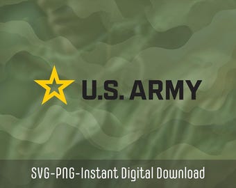 US Army Inspired svg logo| United States Military SVG | Military png logos | Army | Navy | Marines | Air Force | Instant Download