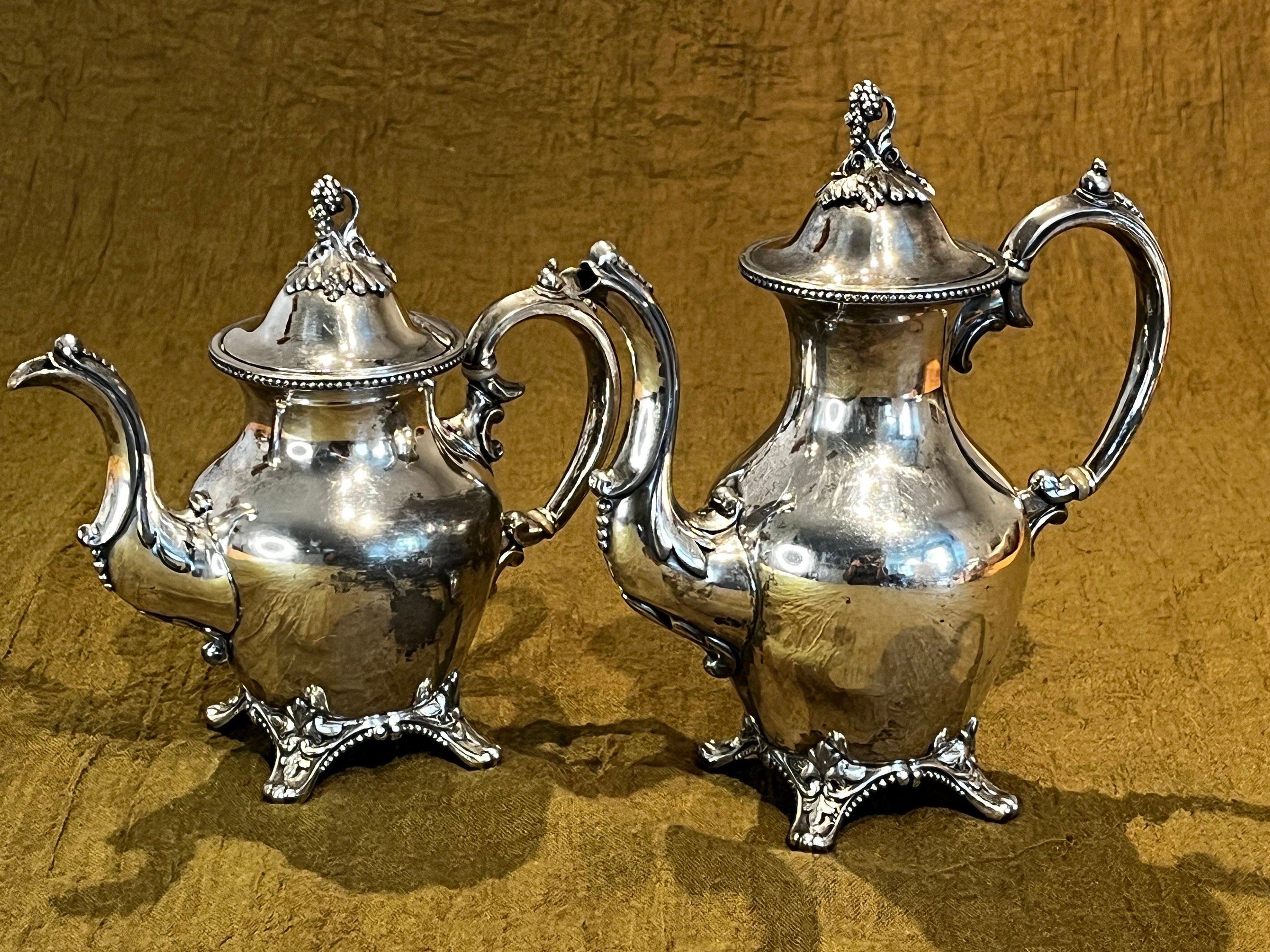Silver Plate Teapots From Rogers Bro Etsy