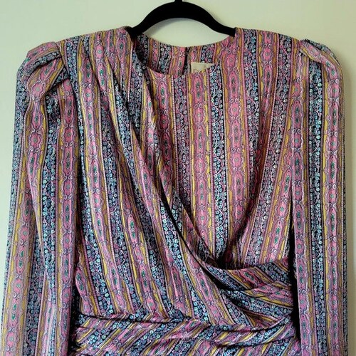 Vintage 80s midi sale skirt and blouse set
