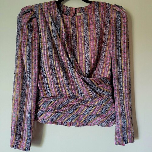 Vintage 80s midi sale skirt and blouse set