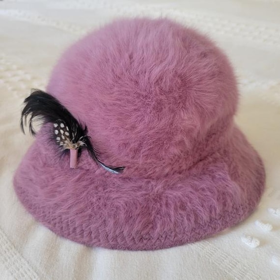 Kangol Pink Hot Pink Fuzzy Bucket Hat Kangol Furgora Bucket  display picture 1