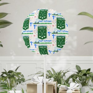 Balloon Decor, Kids Golf Theme Birthday, Par Tee Party Decorations, 11 Inch, Personalized, Custom Golf Balloon