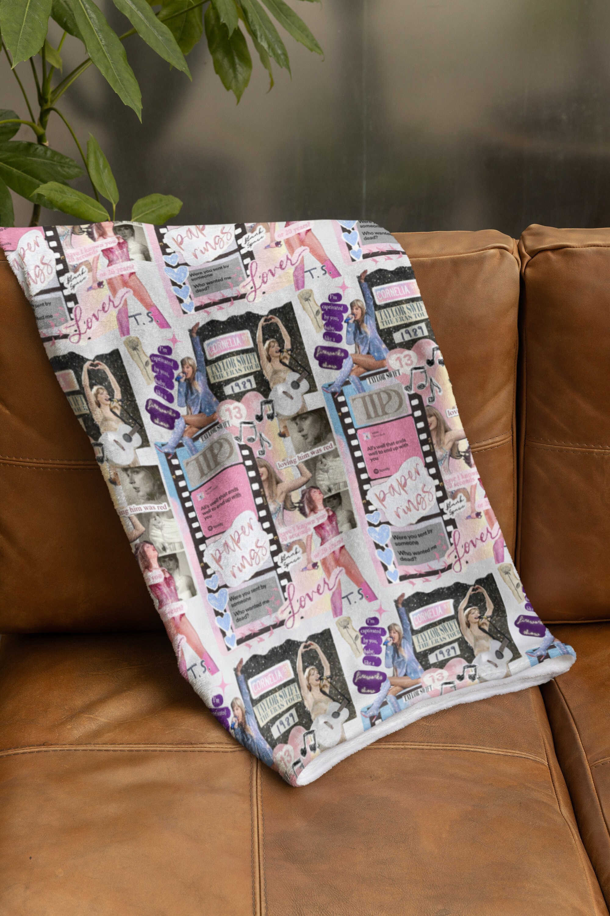 Taylor Eras Tour Swiftie Fleece Blanket Etsy Canada