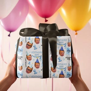 Carta da regalo personalizzata per compleanno con foto del bambino, carta da regalo personalizzata per il primo compleanno di un bambino, foto personalizzata del bambino, carta da regalo per qualsiasi età