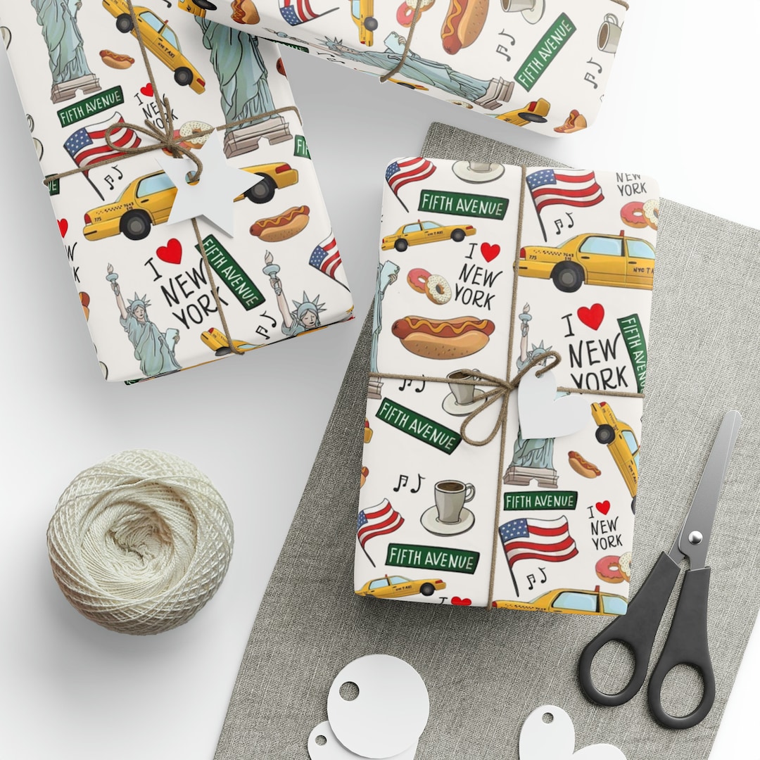 NYC Wrapping Paper New York City Giftwrap New York New York Etsy