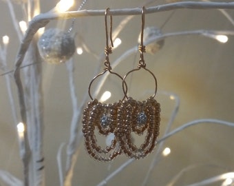 Pendientes colgantes estilo Art Déco