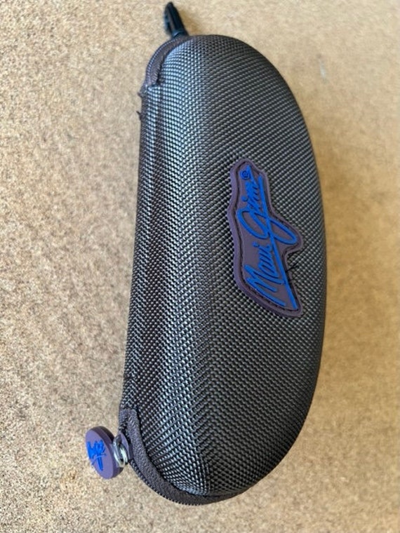 New Maui Jim Hard Brown Sunglasses Case Glasses Zippered  display picture 1