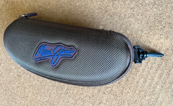 Etui a lunettes de soleil rigide Maui Jim marron pour lunettes clip sport a clapet avec fermeture a glissiere Etsy France