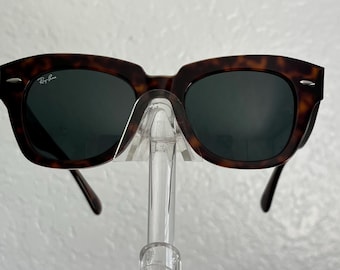 Ray Ban STATE STREET Sonnenbrille RB 2186 1292/B1 Tortoise Brillengestell Graue Linse