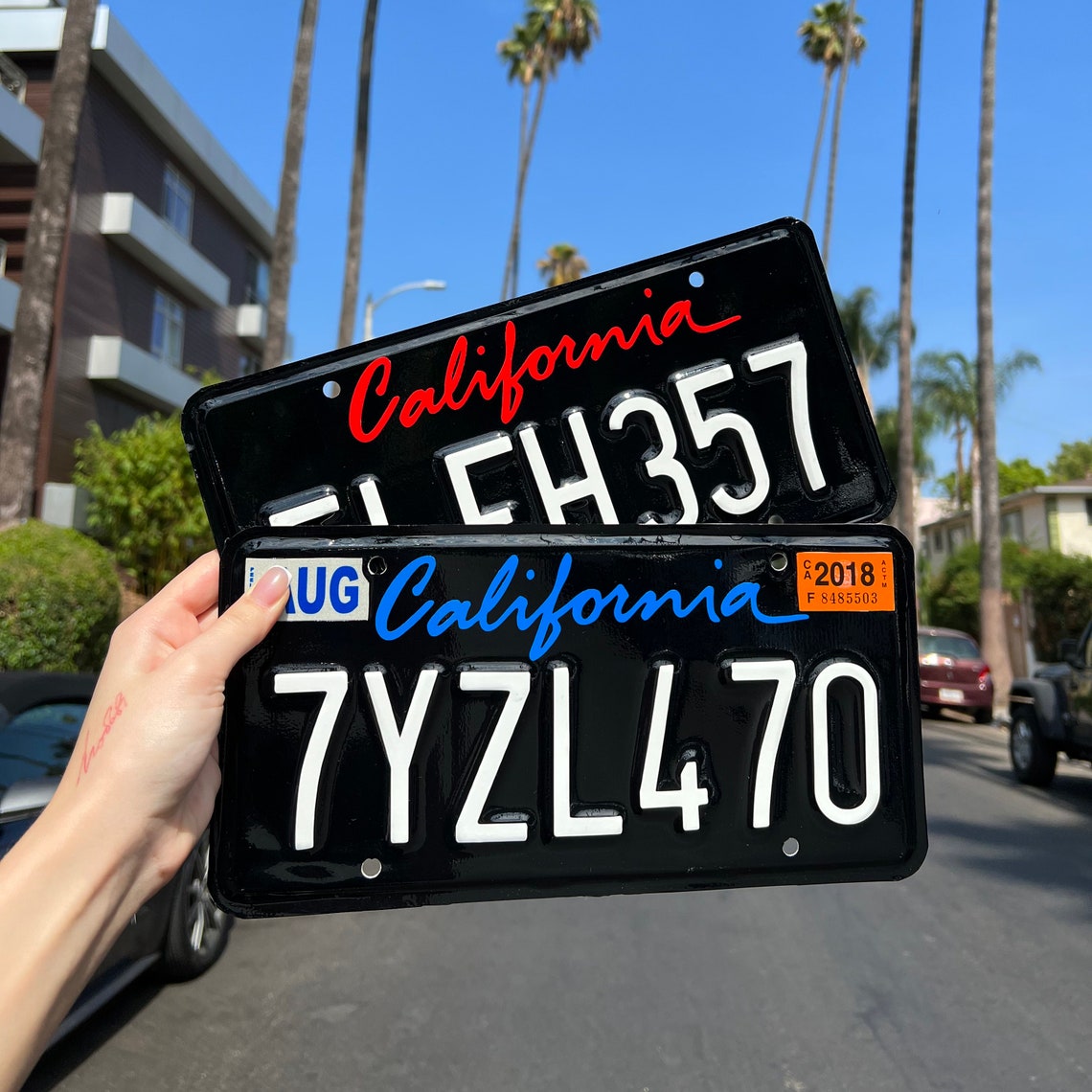 California License Plate Vinyl Wrap Kit Custom License Plate Etsy