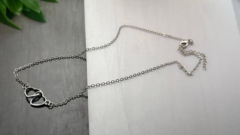 Interlocking Heart Necklaces, perfect gift for valentines day, gift for my lover