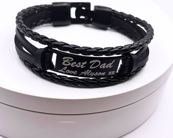 Personalised Bracelet | Men's Personalised Bracelet | Boyfriend Gift | Engraved Bracelet | Custom Gift | Father's Day | Valentine's Day