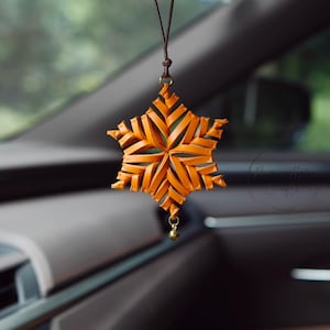 handmade Snowflakes keychain, Hanging Snowflakes, Christmas Decorating, Snowflake Decor, winter bag charm Snowflake