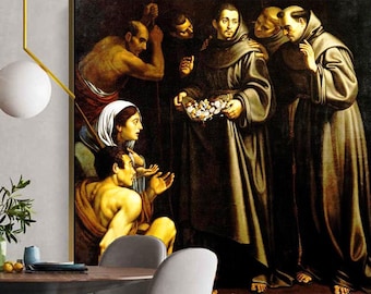 Saint Didacus of Alcala | Italian Painting (Restored digital image)