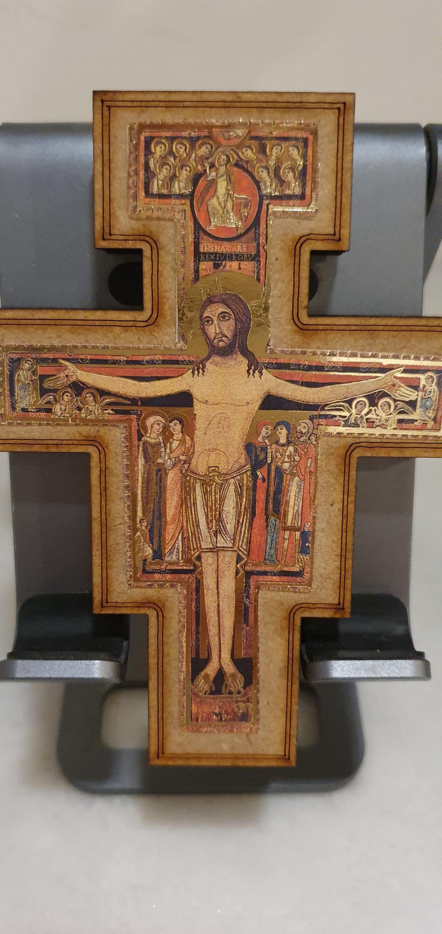 50 Stks/pak Houten Orthodox Crucifix, San Damiano Kruis, Houten Wanddecoratie Ha
