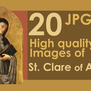 20 imágenes de alta calidad de Santa Clara de Asís