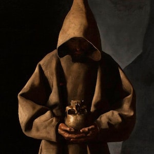 Saint Francis by Zurbaran Digital Image Sacred Art Italy Assisi Basilica Gift for Priest Nun Friar Secular