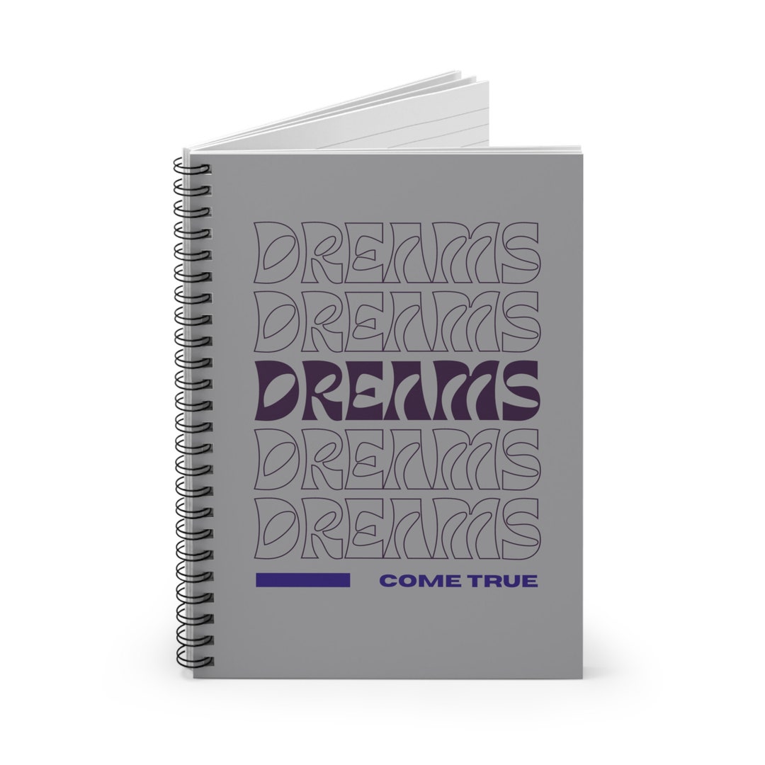 Dreams Come True Planning Inspiration Manifestation Spiral Notebook ...